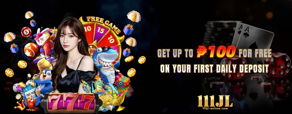 111JL daily deposit promotion banner offering extra rewards for consistent deposits in online casino gaming