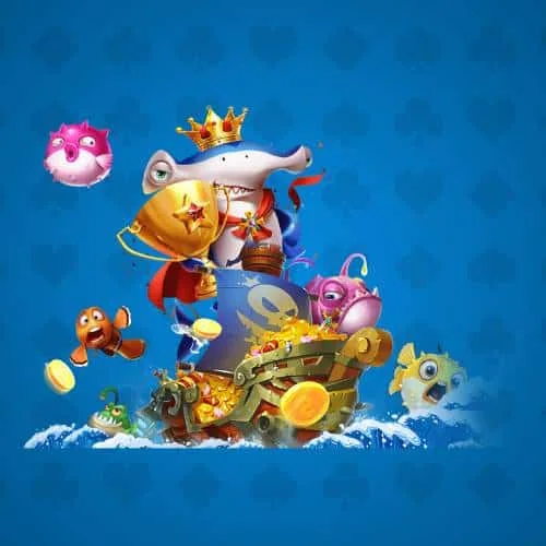111JL underwater fishing game with glowing treasure chests and sea creatures